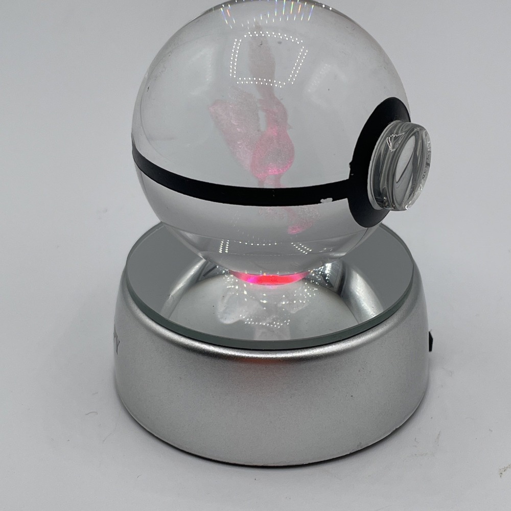 Crystal Ball with Color Changing Light-up Base And Internal Bird Figure - Picture 3 of 7